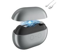 Vueeze EasyClip Smart Nail Clipper, 3-in-1 Multi-Functional Electric Nail Clipper with LED Light & Clip Storage,USB Rechargeable, for Grinding Large Areas and Crevices (Grey)