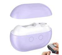 Vueeze EasyClip Smart Nail Clipper, Easy Clip Nail Clippers, LED Safety Lighting Two Grinding Heads Suitable for Grinding Large Areas and Crevices (Purple)