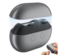 Vueeze EasyClip Smart Nail Clipper, Easy Clip Nail Clippers, LED Safety Lighting Two Grinding Heads Suitable for Grinding Large Areas and Crevices (Black)