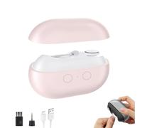 Vueeze Easyclip Smart Nail Clipper，Glosrity 3-In-1 Electric Nail Trimmer，All in One Household Compact Electric Nails Clipper with Trimming Polishing Function，Usb toenail Clippers with Light (Pink)