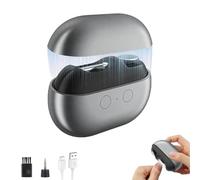 Vueeze Easyclip Smart Nail Clipper，Glosrity 3-In-1 Electric Nail Trimmer，All in One Household Compact Electric Nails Clipper with Trimming Polishing Function，Usb toenail Clippers with Light (Gray)
