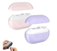 Vueeze Easyclip Smart Nail Clipper，Glosrity 3-In-1 Electric Nail Trimmer，All in One Household Compact Electric Nails Clipper with Trimming Polishing Function，Usb toenail Clippers with Light (2PCS)