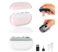 Vueeze Easyclip Smart Nail Clipper, Glosrity Easy Clip 3-in-1 Electric Nail Trimmer and File with LED Light, USB Rechargeable Automatic Nail Care Tool for Adults, Seniors, Home Use(2color-d)