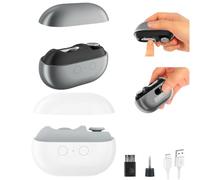 Vueeze Easyclip Smart Nail Clipper, Glosrity Easy Clip 3-in-1 Electric Nail Trimmer and File with LED Light, USB Rechargeable Automatic Nail Care Tool for Adults, Seniors, Home Use(2color-b)