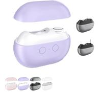 Vueeze Easyclip Smart Nail Clipper, Glosrity/Pubyfun Easy Clip 3-in-1 Multi-Functional Smart Electric Nail Clipper, Nail Trimmer Polisher with LED Light & Clip Storage (Purple)