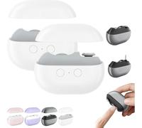 Vueeze Easyclip Smart Nail Clipper, Glosrity/Pubyfun Easy Clip 3-in-1 Multi-Functional Smart Electric Nail Clipper, Nail Trimmer Polisher with LED Light & Clip Storage (2A)