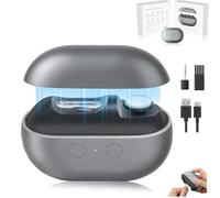 Vueeze Easyclip Smart Nail Clipper, Glosrity/Pubyfun Easy Clip 3-in-1 Multi-Functional Smart Nail Clipper, with LED Light, USB Rechargeable Nail Trimmer,For Adults, Seniors (Gray)