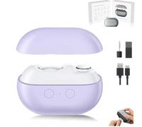Vueeze Easyclip Smart Nail Clipper, Glosrity/Pubyfun Easy Clip 3-in-1 Multi-Functional Smart Nail Clipper, with LED Light, USB Rechargeable Nail Trimmer,For Adults, Seniors (Purple)