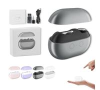 Vueeze Easyclip Smart Nail Clipper, Glosrity Smart Nail Clippers, With Led Light, Usb Rechargeable Automatic Nails Care Tool for Adults, Seniors, Home Use (Gray)