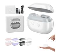 Vueeze Easyclip Smart Nail Clipper, Glosrity Smart Nail Clippers, With Led Light, Usb Rechargeable Automatic Nails Care Tool for Adults, Seniors, Home Use (White)