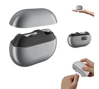 Vueeze Easyclip Smart Nail Clipper, Multi-Function Electric Nail Clippers, with LED Light, Nail Scraps Storage and Polishing, USB Rechargeable Nail Trimmer, Total Nail Care (Black)