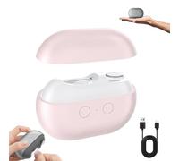 Vueeze EasyClip Smart Nail Clipper, Smart Nail Clippers, 2 in 1 Electric Polishing Automatic Nails Clippers, with Led Light & Nail Scraps Storage, Easy Clean (Pink)