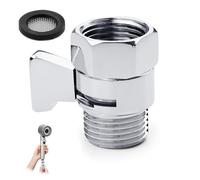 Vueinrg Válvula de Control de Flujo de Agua 1/2 Pulgadas, Válvula de Cierre para Ducha, Regulador de Presión, Resistente a Fugas, Accesorio Universal para Cabezal de Ducha