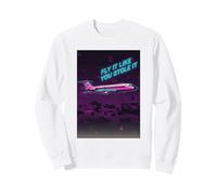 Vuela como si lo robaste Avión Retro Piloto Sudadera