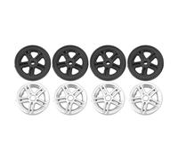 Vuelas de reemplazo de Maleta de Equipaje Material PVC Premium Ruedas de Retardante aisladas de Fuego liviano para reparación de la Maleta 4 Piezas de Espesor de la Rueda de 1.2