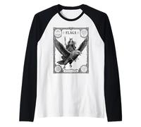 Vuelo de Flaga hacia lo Inesperado Camiseta Manga Raglan