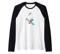 Vuelo de prueba de cohetes de alta velocidad Camiseta Manga Raglan