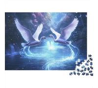 Vuelo del Cisne mágico Puzzle 1000 Piezas De Cartón Grueso Conjunto De Rompecabezas Anti Estrés Adultos para Arte De Pared DIY como Regalo Original 52x38cm/1000pcs