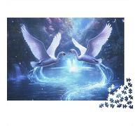 Vuelo del Cisne mágico Rompecabezas 1000 Piezas Cartón Resistente para Coleccionistas, Ultra Difícil, Actividad De Fiesta, Mejor Regalo para Fans De Rompecabezas 38x26cm/1000pcs