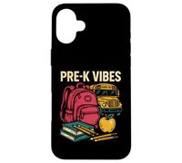 Vuelta a la escuela Pre-K Vibes Cute Girls First Day Carcasa para iPhone 16 Plus