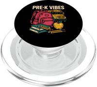 Vuelta a la escuela Pre-K Vibes Cute Girls First Day PopSockets PopGrip para MagSafe