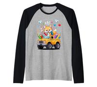 Vuelta Al Colegio Zorro del Desierto Camión Monstruo Camiseta Manga Raglan