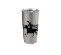 Vuelta de victoria con un vaquero animador Vaso térmico de acero inoxidable de doble pared