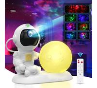 VUENICEE Astronauta Proyector Galaxy, Proyector Estrellas Infantil, Luz Nocturna Infantil con Nebulosa, Lampara Proyector Galaxia Techo de Dormitorio,Regalos Para Niños y Adultos