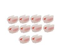 Vueqkueg Tocadiscos ReemplazoConfiable Sonido Aluminio | Set de 10 agujas de repuesto para tocadiscos, color rojo/, incluye solo el contenido del paquete.