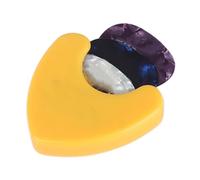 Vuggdt Clip para púas de guitarra, estuche de clip para púas adhesivas, herramienta de almacenamiento de construcción resistente para bajo, banjo, guitarra eléctrica, guitarra acústica, ukelele, color