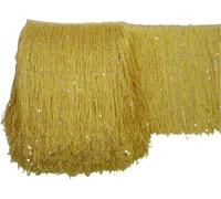 VUIKLCty 2-Metre Sequinned Fringed Lace-Trimmed Ribbon, Suitable For Latin Dance Skirts and Stage Costumes(Color5)