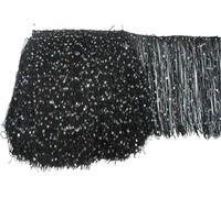 VUIKLCty 2-Metre Sequinned Fringed Lace-Trimmed Ribbon, Suitable For Latin Dance Skirts and Stage Costumes(Color4)