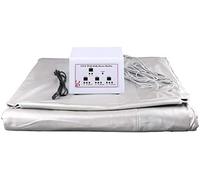 VUIKLCty Body Shaper Manta de Sauna de calefacción Digital con Controlador de 3 Zonas, Tratamiento de desintoxicación Profesional Máquina de Belleza de calefacción Adelgazante (Plata)