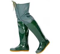 VUIKLCty Botas de PVC for Hombre y Mujer, con Suela Gruesa de tendón de Res, Ligeras, Impermeables y con Suela de Goma(7.5)