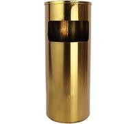 VUIKLCty Cenicero Vertical Papelera for Exteriores Papelera for Cigarrillos Papelera for Exteriores de Acero Inoxidable con Cubo Interior(Gold)