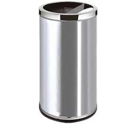 VUIKLCty Cenicero Vertical, Papelera, Papelera for Cigarrillos, Papelera for Exteriores con Cubo Interior, Papelera Redonda for Patio, Papelera for Exteriores(Chrome,S)