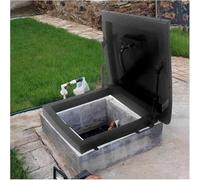 VUIKLCty Claraboya de Techo con Ventana Impermeable, Cubierta for claraboya de ático con Pilar de Impacto de Gas; Cubierta de Salida de sótano(60 * 60cm)