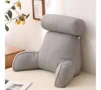 VUIKLCty Cojín for abrazar, cojín de Apoyo Lumbar, Almohada de Lectura Acolchada for la Espalda, Gran Respaldo for Leer un Libro o Jugar.(Gray)