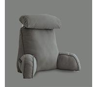 VUIKLCty Cojín for acurrucarse, cojín de Apoyo Lumbar, cojín de Cama con cojín for el Cuello extraíble, Gran cojín for Leer un Libro o Jugar(Advanced Gray)