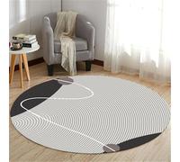 VUIKLCty Cojín Redondo for Silla de Juegos: Almohadilla Protectora Multiusos Adecuada for Suelos de Madera(F,80cm)