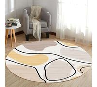 VUIKLCty Cojín Redondo for Silla de Juegos: Almohadilla Protectora Multiusos Adecuada for Suelos de Madera(E,80cm)