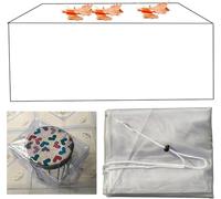VUIKLCty Cubierta for Muebles de jardín, Cubierta Protectora Transparente de PVC, Lona Impermeable de PVC for Exteriores(240x140x90cm/94.5x55.1x35.4in)
