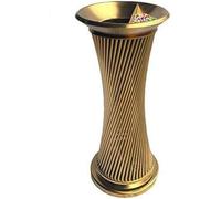 VUIKLCty Cubo de Basura Cubo de Basura de Acero Inoxidable Cubo de Basura Interior Cenicero Vertical Cubo de Basura Baño de Hotel Papelera de Reciclaje de Oficina al Aire Libre(Gold)