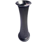 VUIKLCty Cubo de Basura Cubo de Basura de Acero Inoxidable Cubo de Basura Interior Cenicero Vertical Cubo de Basura Baño de Hotel Papelera de Reciclaje de Oficina al Aire Libre(Black Gold)