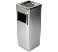 VUIKLCty Cubo de Basura Exterior Cenicero Cubo de Basura Exterior Cubo de Basura de Acero Inoxidable Cromado Cubo de Basura Interior(Chrome)