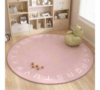 VUIKLCty Estera Redonda for Silla de Oficina, Adecuada for Proteger alfombras y Pisos de Madera(Pink Letters,60cm)