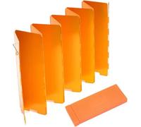 VUIKLCty Estufa de Camping Plegable de aleación de Aluminio portátil, Parabrisas, 8 Placas(Orange)