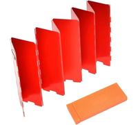 VUIKLCty Estufa de Camping Plegable de aleación de Aluminio portátil, Parabrisas, 8 Placas(Rosso)