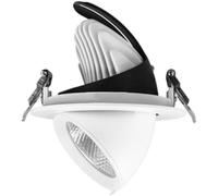 VUIKLCty Foco empotrable LED COB Blanco Resistente de 20W, Foco de Techo con Orificio de 95mm/3,74 Pulgadas, Iluminación Comercial for Hotel, rotación de 360 Grados(Warm Light -3000k)
