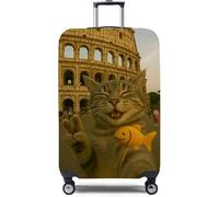 VUIKLCty Funda Protectora for Maleta, Protector elástico for Carrito, Funda for Equipaje, Lavable, antiarañazos(Cat,XL)